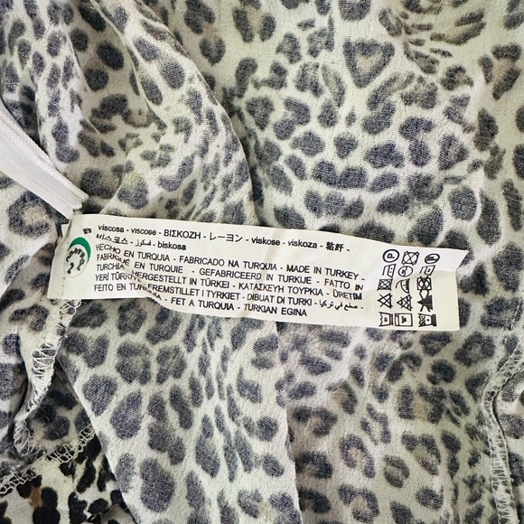 ZARA Leopard Print Ruffle Skort | Size Medium - Picture 4 of 5